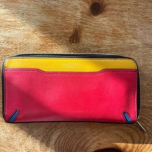 Rag & Bone Crosby Multi Colorblock Leather Continental Clutch Wallet